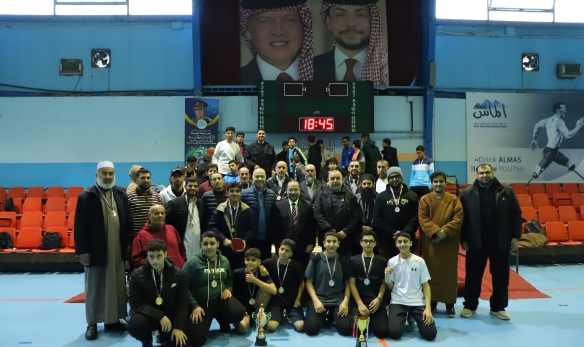 مدرسة عمر بن الخطاب الشرعيه اربد تحصد لقب بطولة المملكة لتنس الطاولة لطلاب دور القران