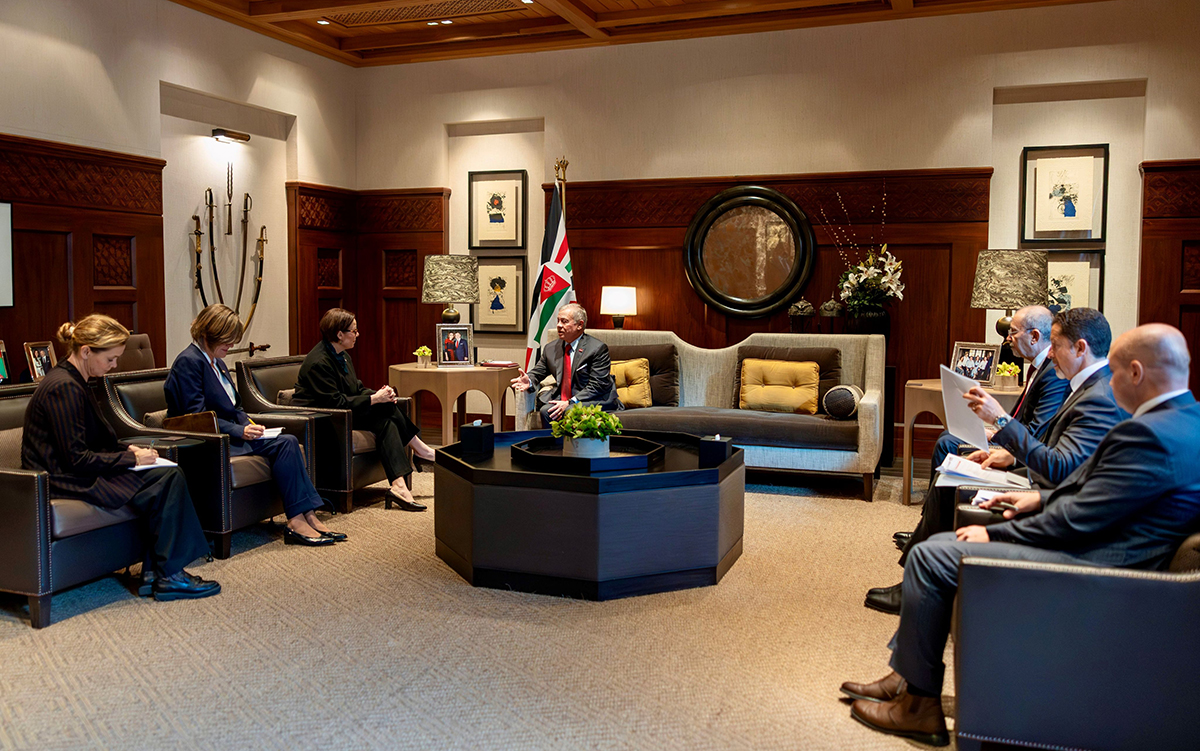 الملك يستقبل وزيرة الخارجية السويدية