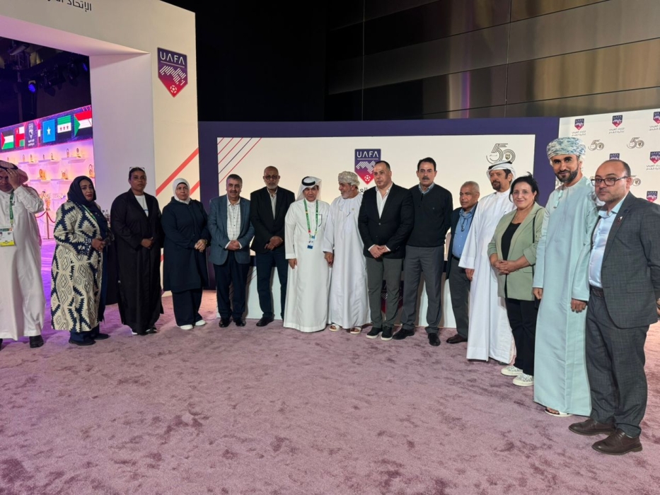 العربي للصحافة الرياضية يزور معرض الاتحاد العربي لكرة القدم