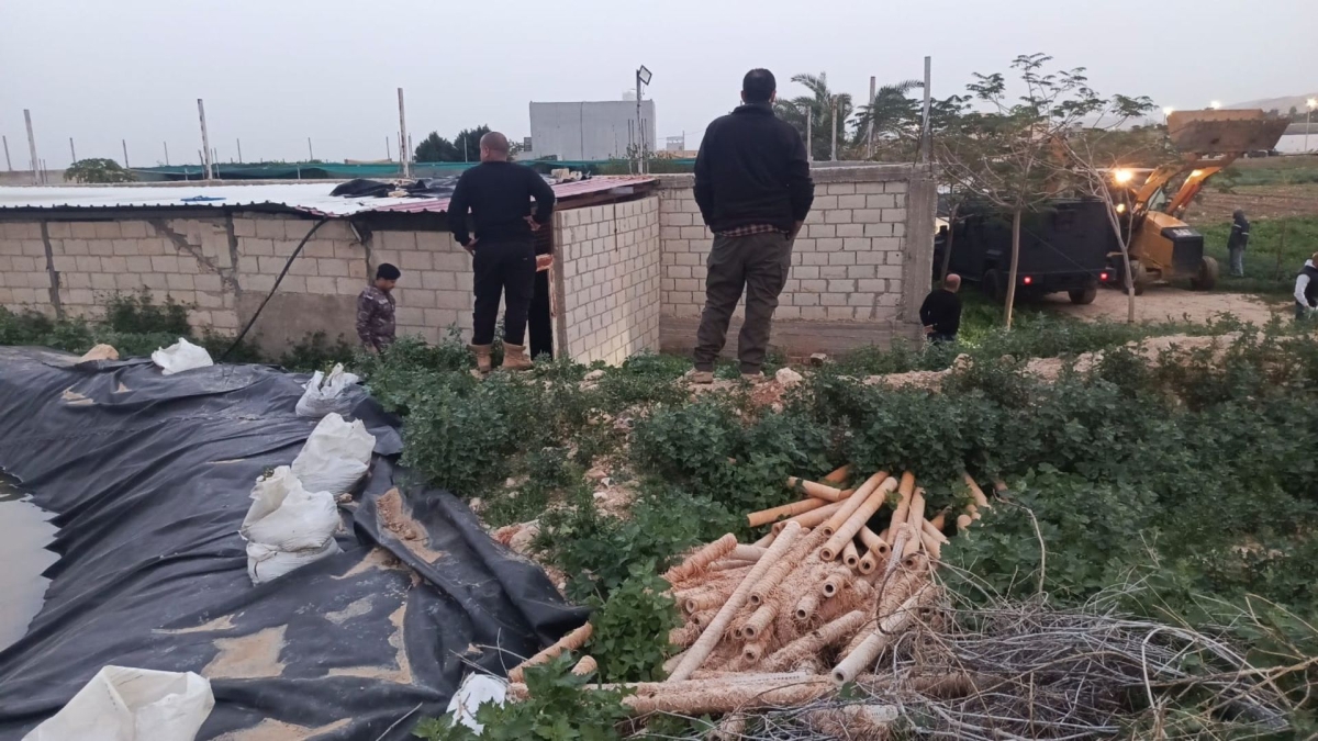 حملة أمنية كبيرة بالشونة الجنوبية لإزالة الاعتداءات على مصادر المياه