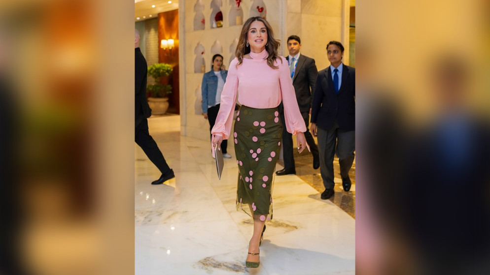 الملكة رانيا تشارك في قمة الأعمال العالمية بالهند