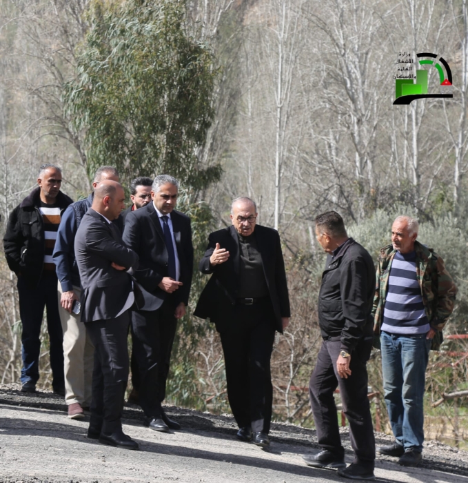 أبو السمن يتفقد تقدم العمل في دائري إربد وطريق وادي الطواحين